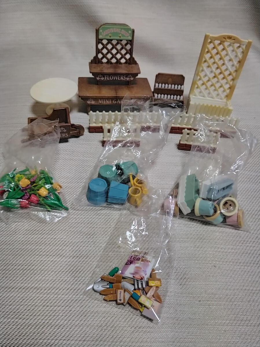 中古品◆シルバニアファミリー　お店【お花たくさん　ガーデニングショップセット】◆元箱無