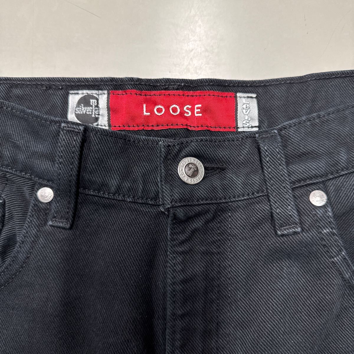 リーバイス ブラックデニム ジーンズ パンツ シルバータブ Levis リーバイス ブラックデニム ジーンズ パンツ シルバータブ Levis