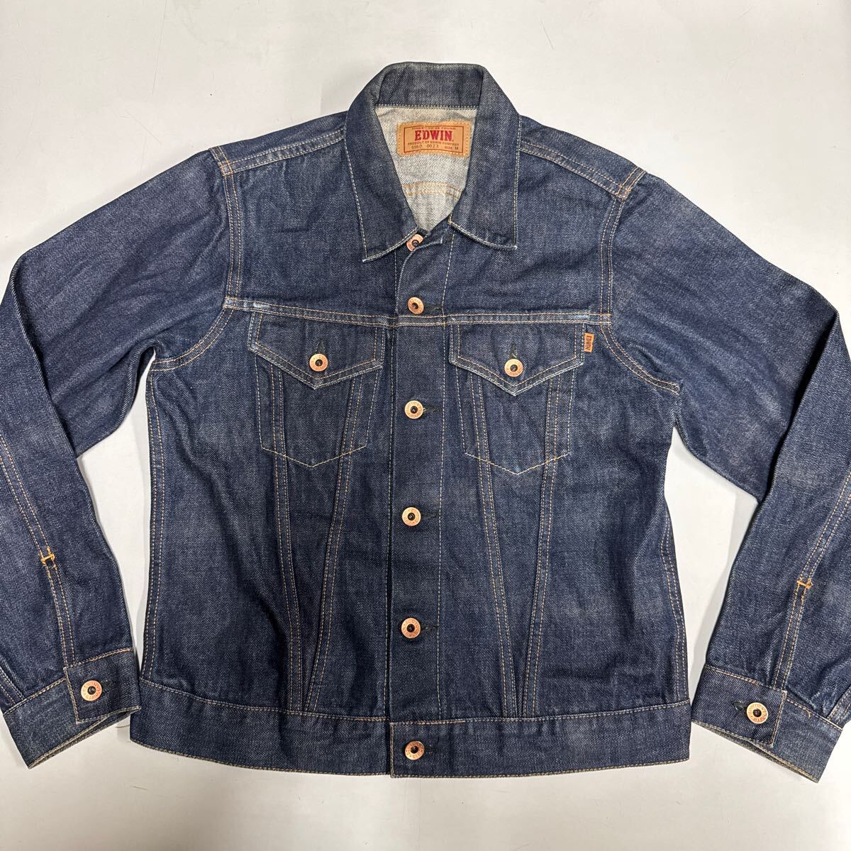 エドウィン 5550 0023 Mサイズ EDWIN 日本製 MADE IN JAPAN Gジャン デニム ジャケット アウター セルビッジ 赤耳