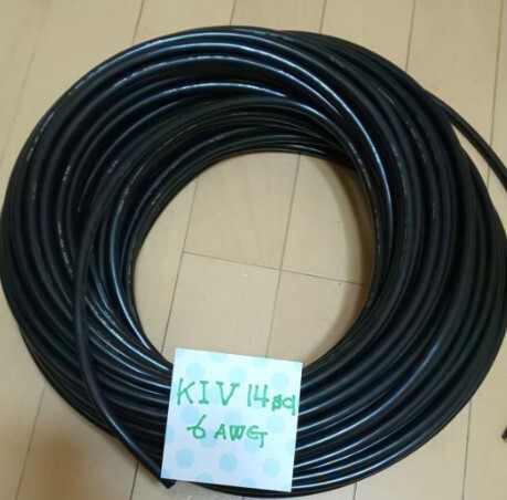 KIV 14sq 6AWG 黒 5.8ｍ 2024年製