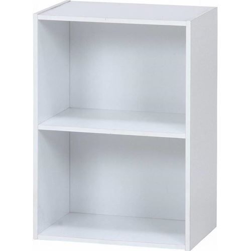 カラーボックス2段 WH (セット数：2) /業務用/新品/送料別