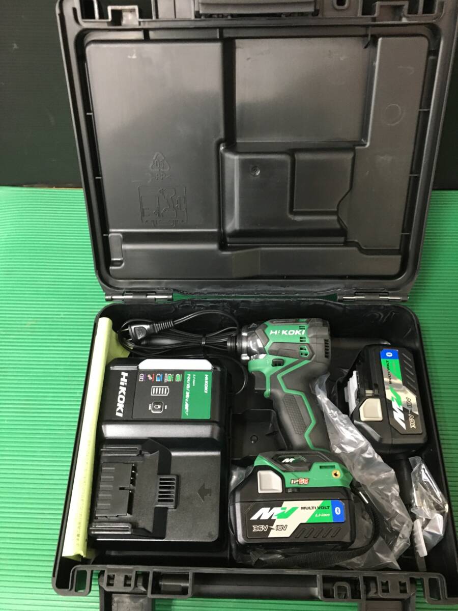 【未使用】★HiKOKI マルチボルト 36V コードレスインパクトドライバ WH36DC(2XPSZ) アグレッシブグリーン/フルセットIT6J2HURY2EW