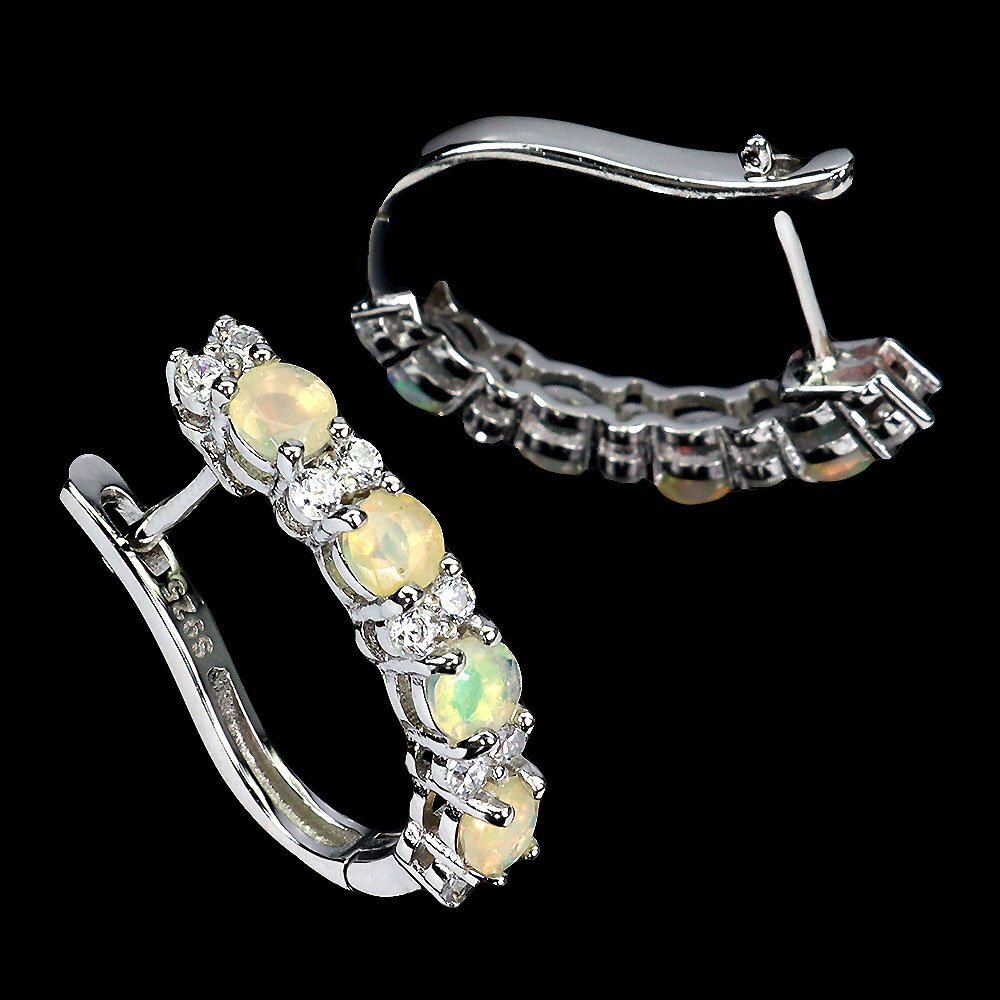 [1 jpy new goods ]ikezoe galet l1.50ct natural Precious opal diamond Sterling Silver925 earrings l author mono l genuine article guarantee l day ... another correspondence 