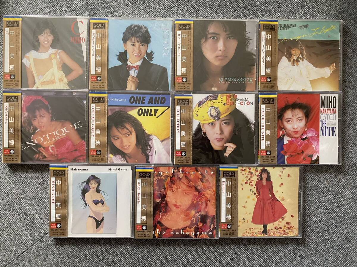 未開封新品 完全限定CD 中山美穂ゴールドCD GOLD SELECT24K 11枚 未開封新品 完全限定CD 中山美穂ゴールドCD GOLD SELECT24K 11枚
