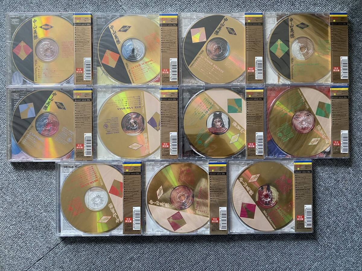 未開封新品 完全限定CD 中山美穂ゴールドCD GOLD SELECT24K 11枚 未開封新品 完全限定CD 中山美穂ゴールドCD GOLD SELECT24K 11枚