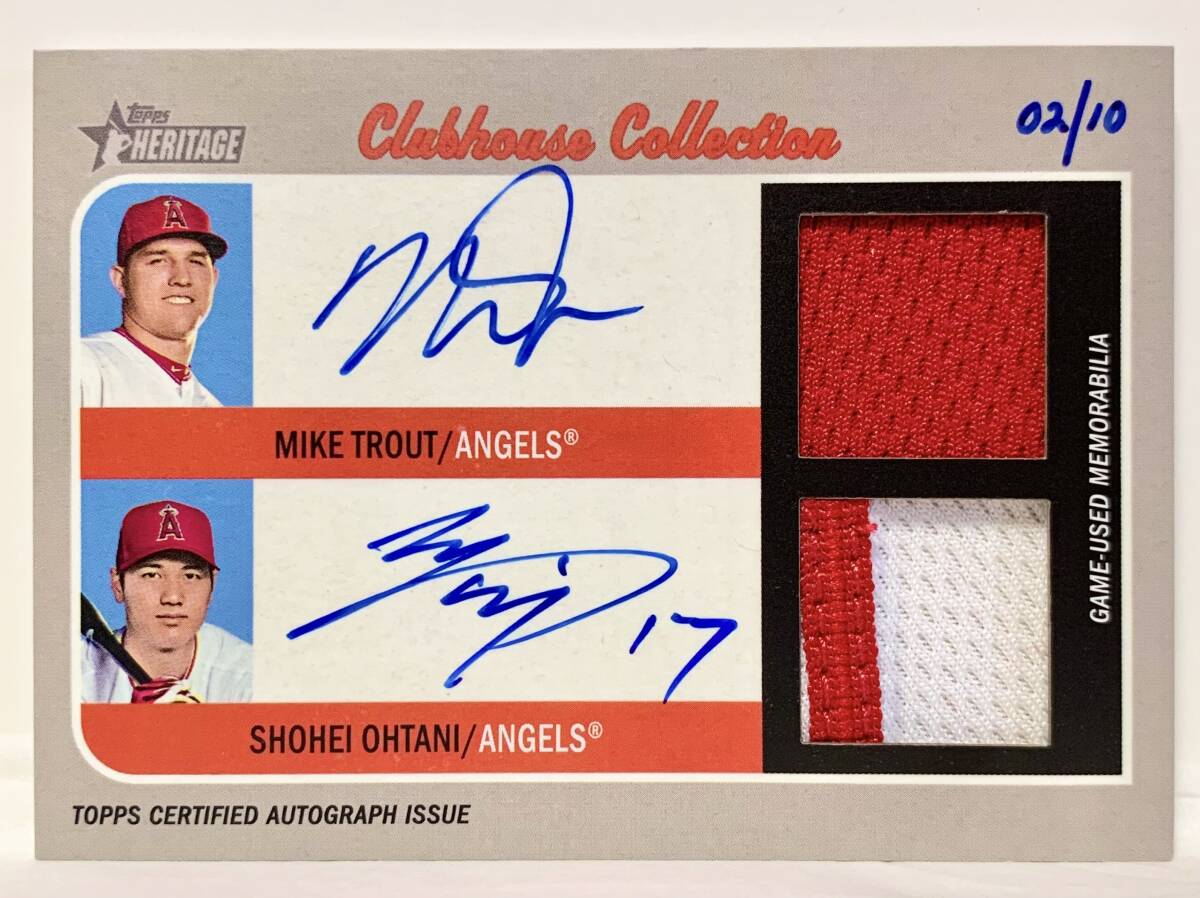 2019 Topps Heritage Mike Trout Shohei Ohtani 10枚限定 Dual 2019 Topps Heritage Mike Trout Shohei Ohtani 10枚限定 Dual