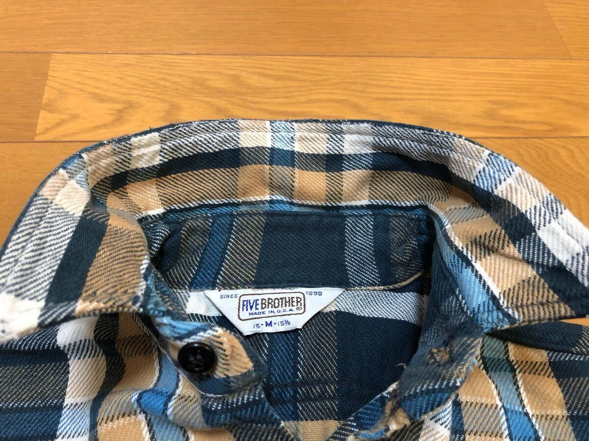 80sヴィンテージMADE IN USA アメリカ製 FIVE BROTHERファイブブラザー 