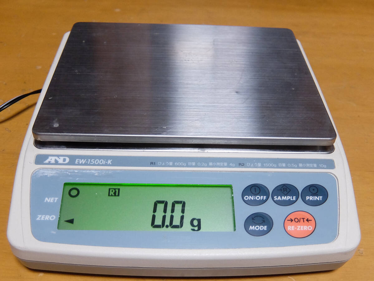 エー・アンド・デイ　AND汎用電子天びん 秤 A&D EW-1500i-K 1500ｇ ACアダプター付属 2021年製