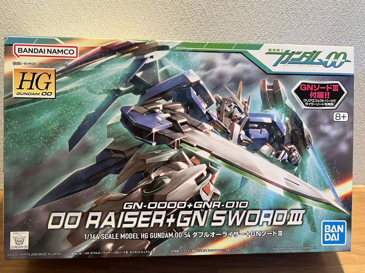 新品未開封 機動戦士ガンダムOO HG 1/144 ダブルオーライザー+ＧＮソードⅢ 54