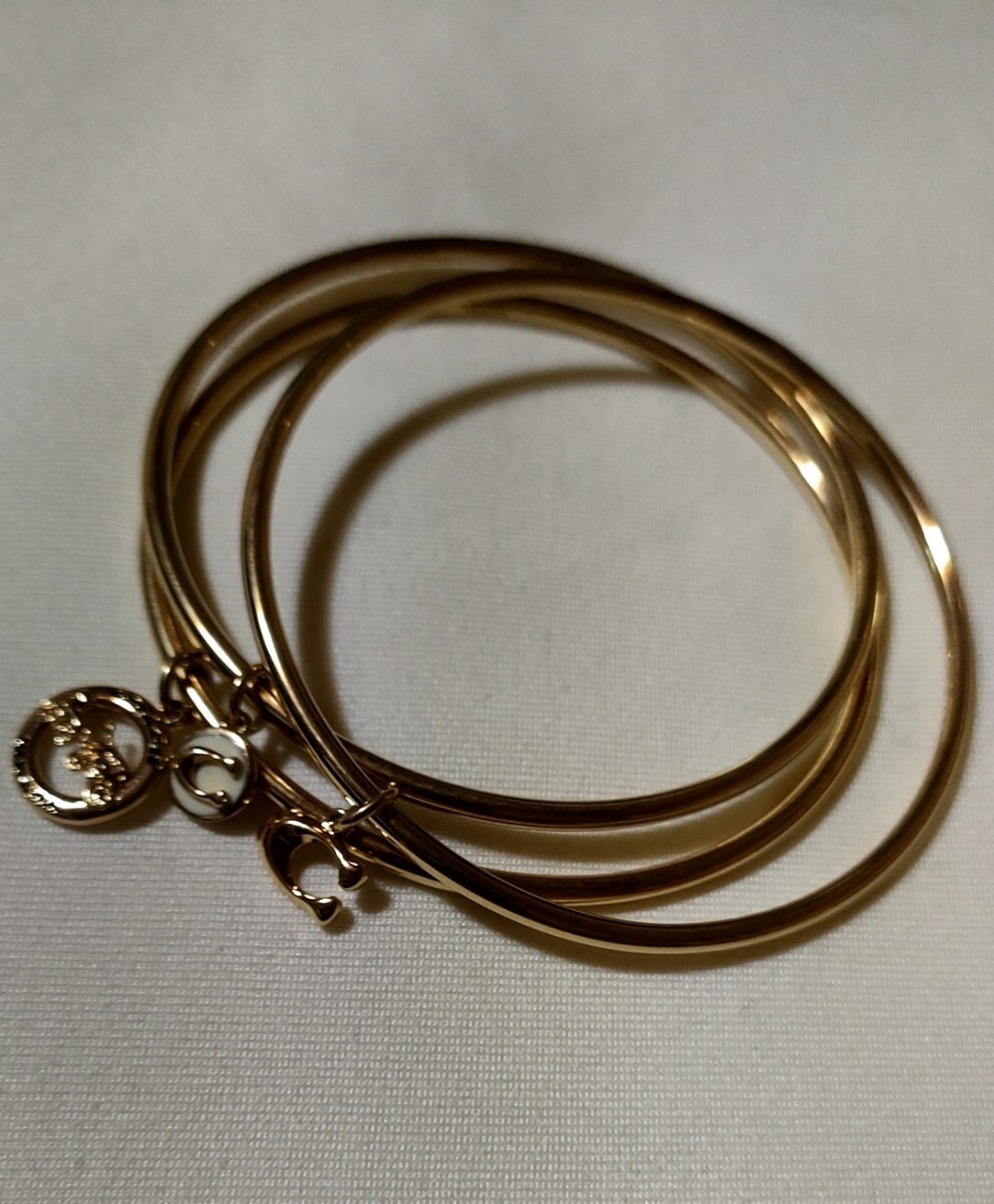 コーチ ブレスレット COACH 小物 HORSE AND CARRIAGE BANGLE SET 3連 バングル アクセサリー