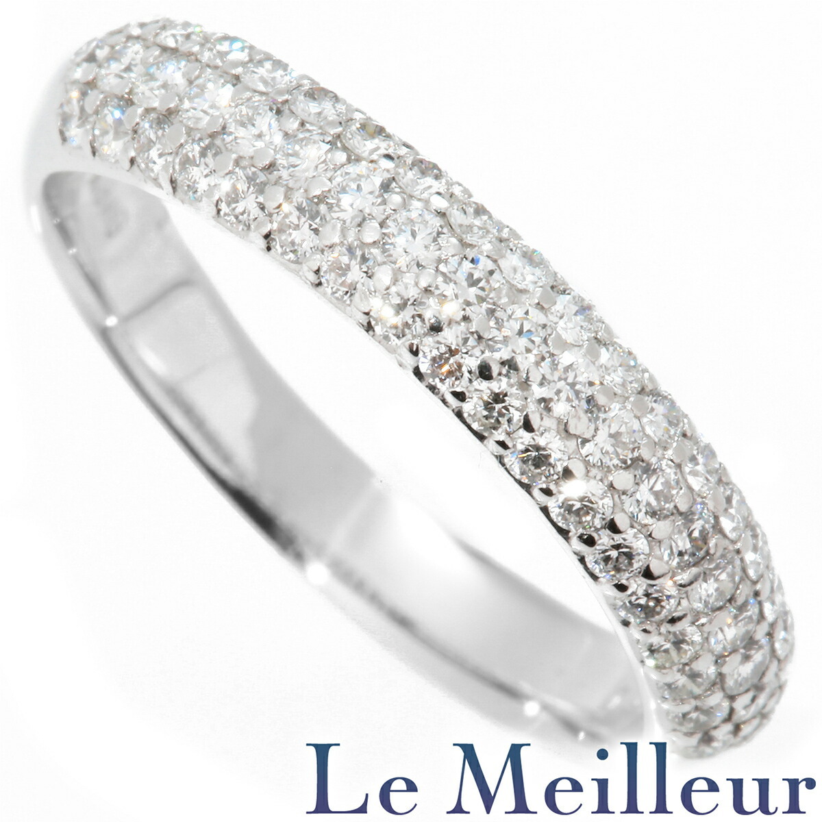 ベリテ パヴェデザインリング 指輪 ダイヤモンド 0.5ct K18 12号 VERITE 中古 プレラブド 返品OK