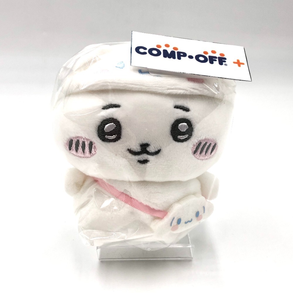 ちいかわ×シナモロール マスコットホルダー 「ちいかわ なんか小さくてかわいいやつ×サンリオキャラクターズ」 ぬいぐるみ