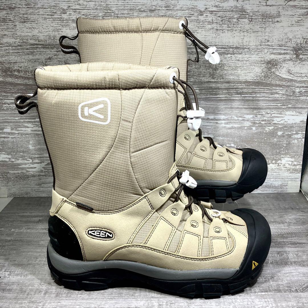 208【即日発送/新品展示未使用 】KEEN WINTERPORTⅡ キーンウィンタースポーツ2 SAFARIサファリ 26.5cm 防寒 スノブーツ 箱（ダメージ有）