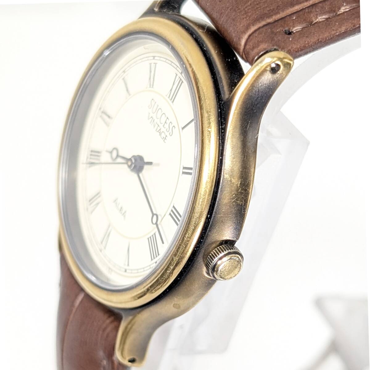SEIKO ALBA　SUCCESS　メンズ 電池ベルト交換済み稼働品 H-82