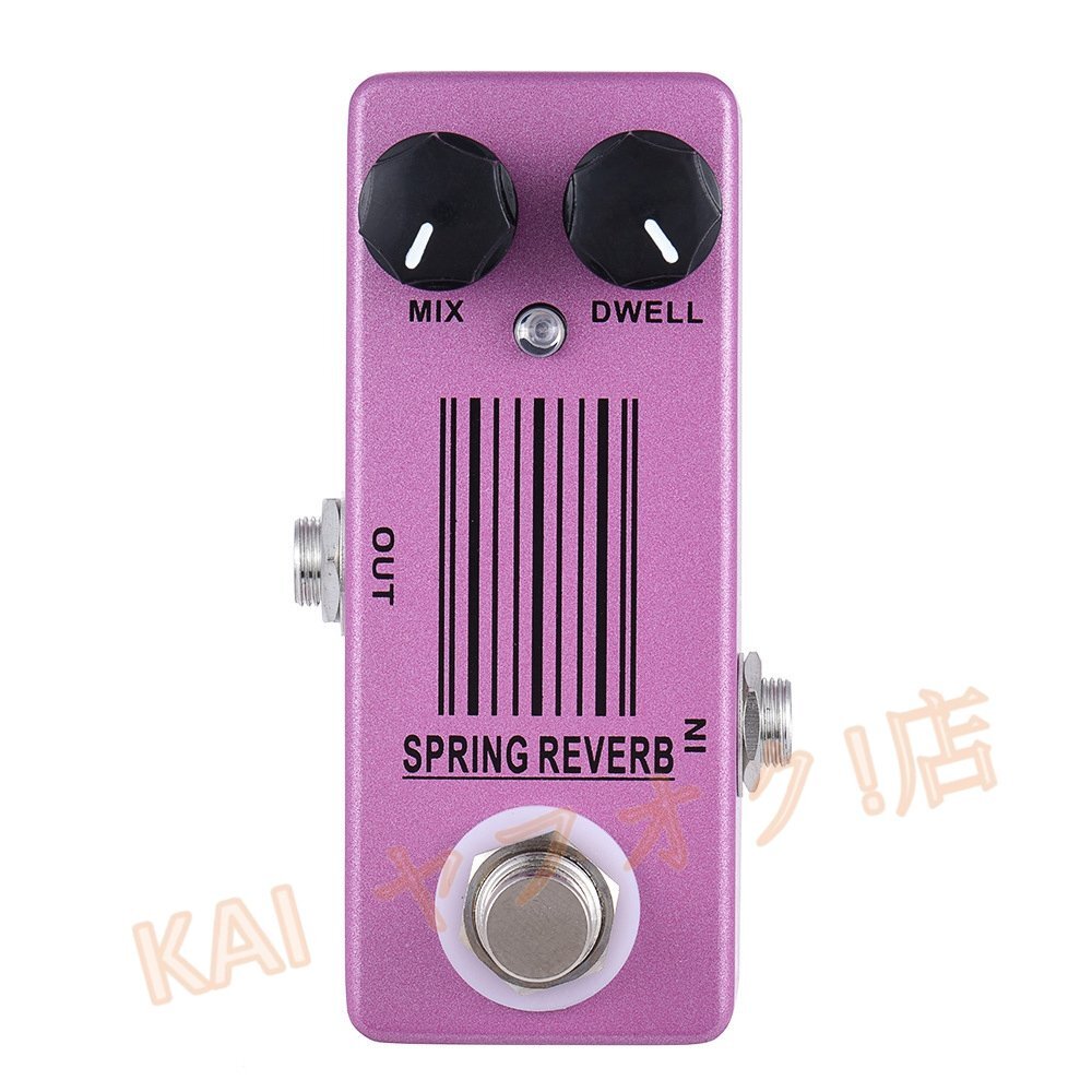  новый товар springs Reverb гитара эффектор педаль tu Roo байпас гитара цвет Spring reverb