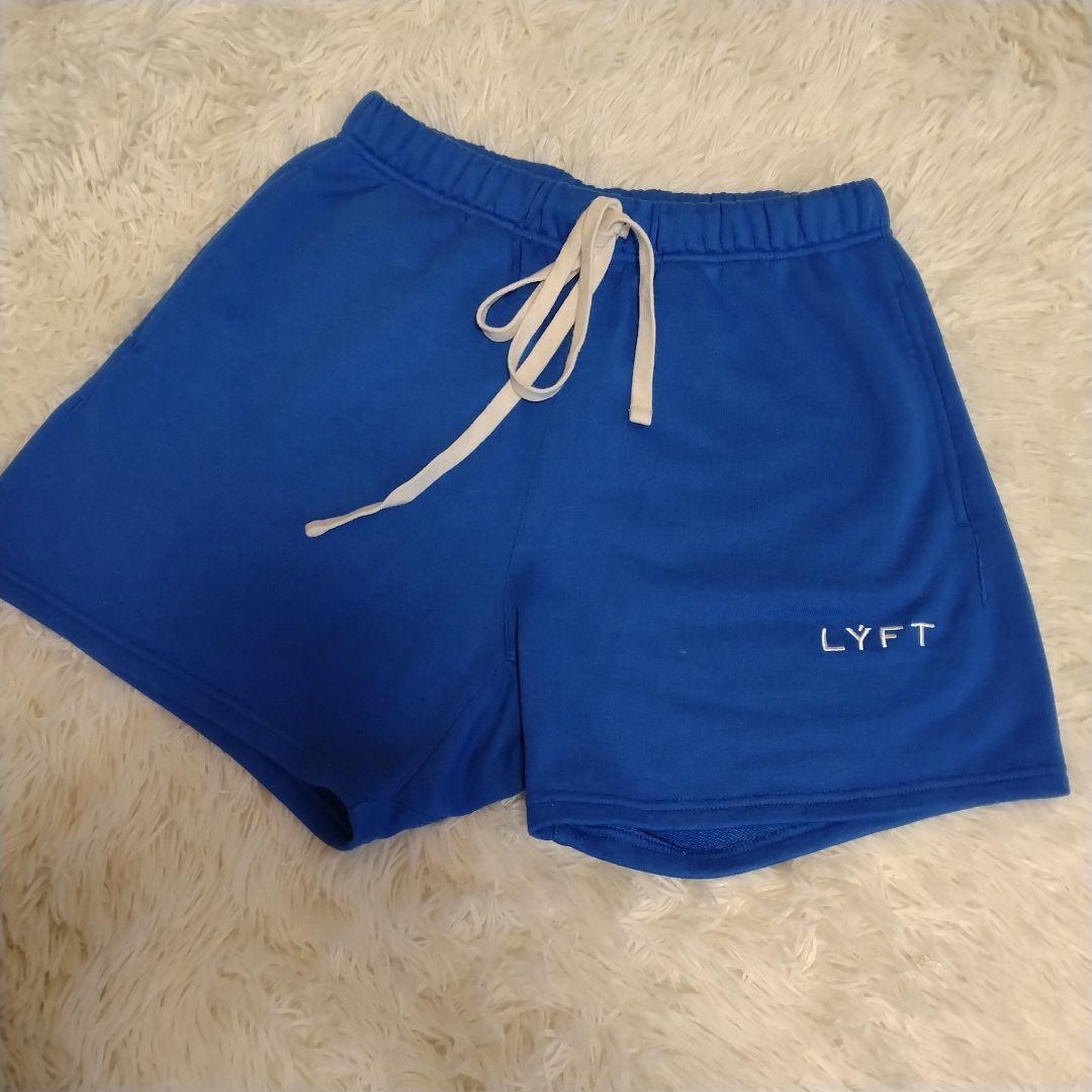 LYFT 筋トレ トレーニング ハーフパンツ ショートパンツ M ブルー