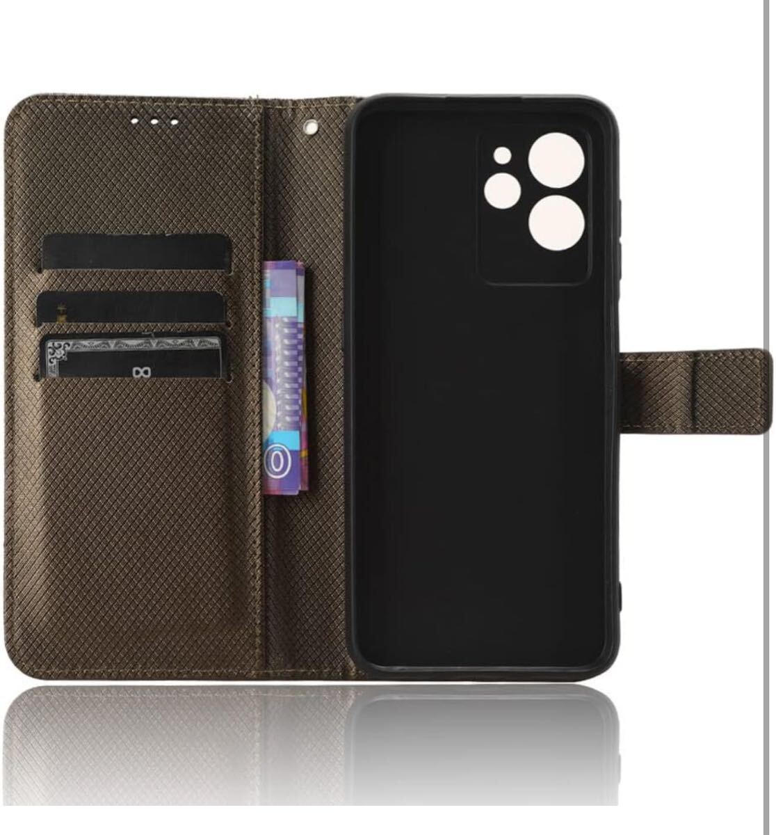 For OUKITEL C32 ケース 手帳型【BAOLINTX】 PUレザー 携帯ケース 耐衝撃 軽量 薄型 カード収納 横置き機能 対応 指紋防止(ブラウン)