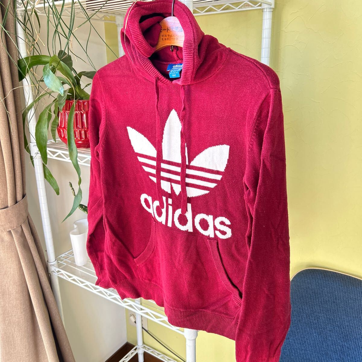 adidas ニット パーカー トレフォイル えんじ M|Yahoo!フリマ adidas ニット パーカー トレフォイル えんじ M|Yahoo!フリマ