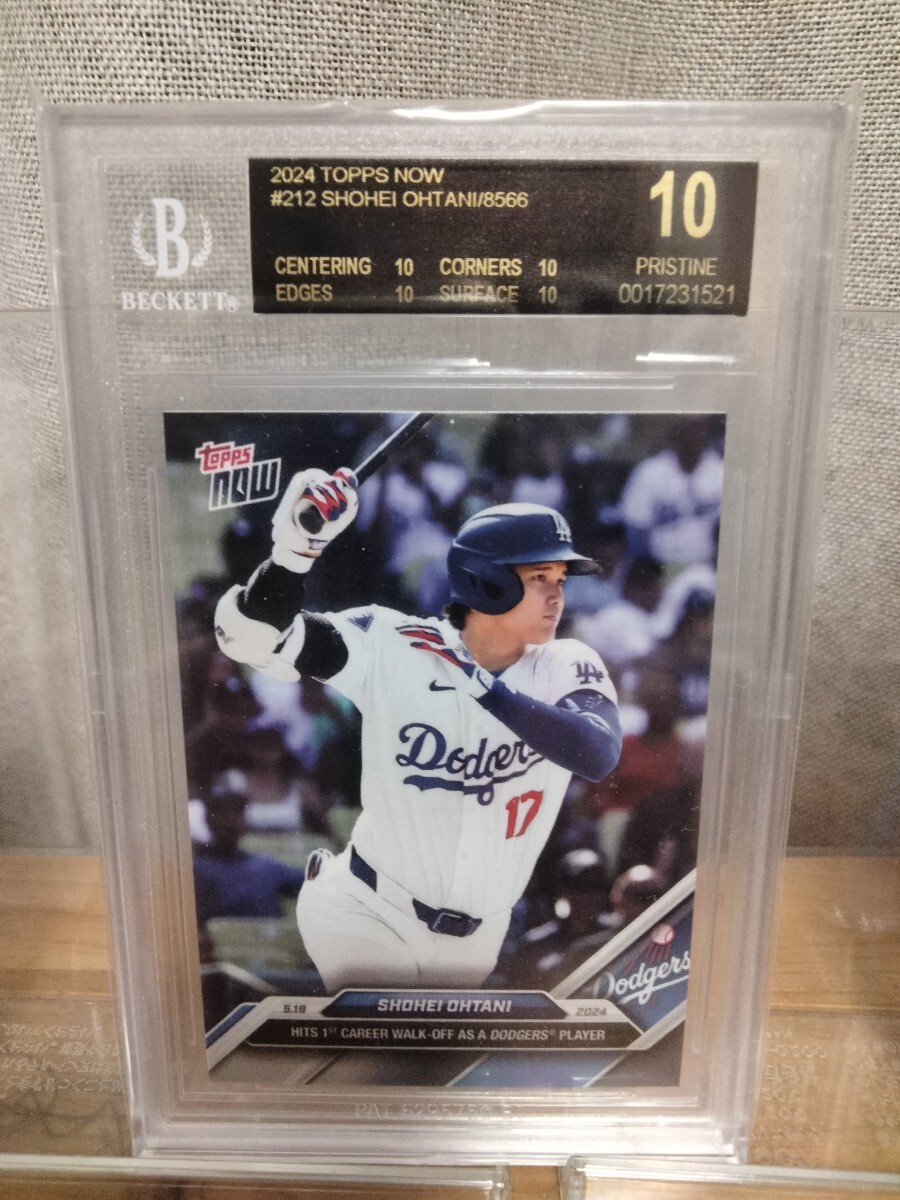 大谷翔平 ブラックラベル BGS10 topps now WBC ドジャース