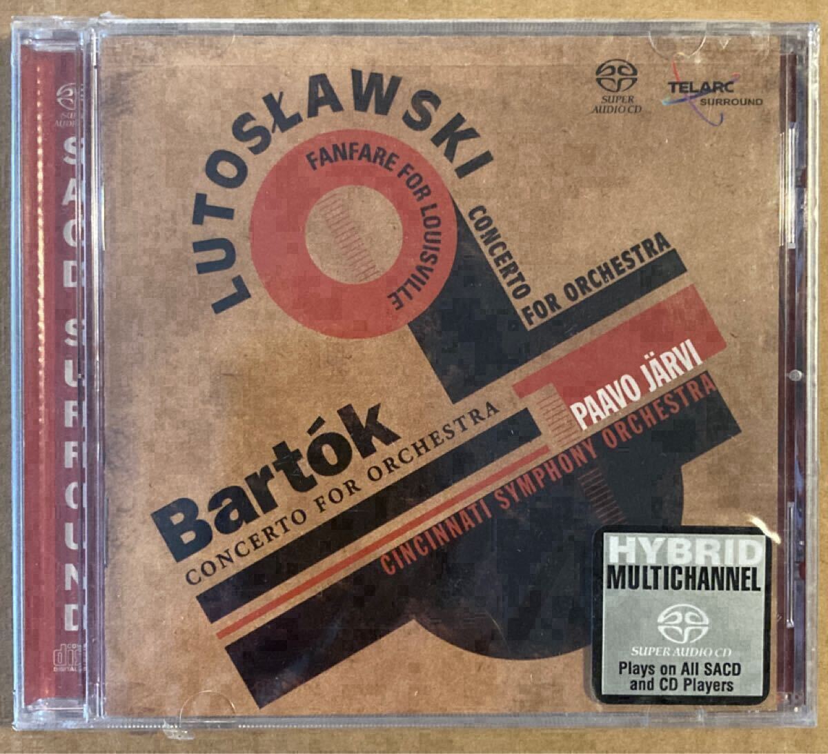未使用 廃盤 優秀録音 SACDハイブリッド TELARC パーヴォ・ヤルヴィ / バルトーク、ルトスワフスキ : 管弦楽のための協奏曲 他