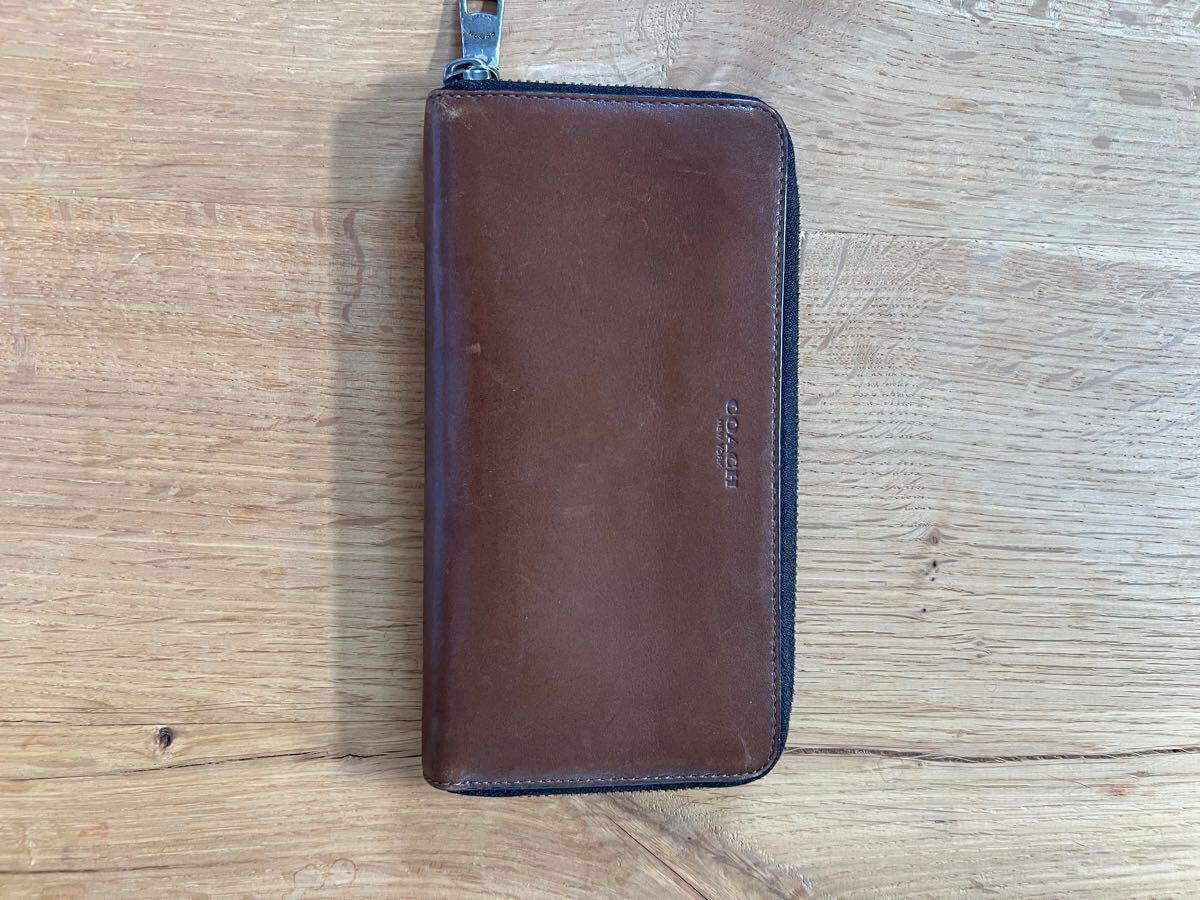 コーチ coach 長財布 レザー 牛革本革男女兼用 長財布小銭入れ