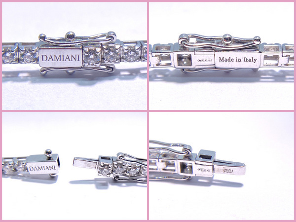 【★即決★】DAMIANI ダミアーニ ヴァラモーレ ルーチェ ダイヤモンド テニス ブレスレット ホワイトゴールド 750 3.24ct 54個(gè) 17.5cm