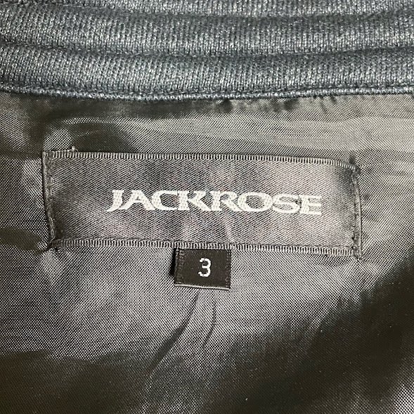 ★JACKROSE ジップアップ ジャケット 英字ビッグプリント サイズ3_画像6