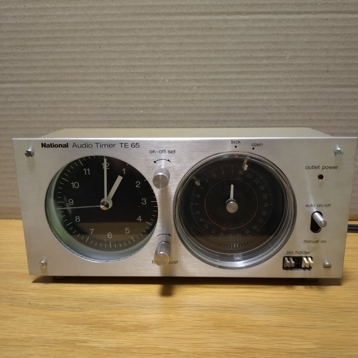 National オーディオタイマー TE65 ナショナル 時計 audio timer National オーディオタイマー TE65 ナショナル 時計 audio timer
