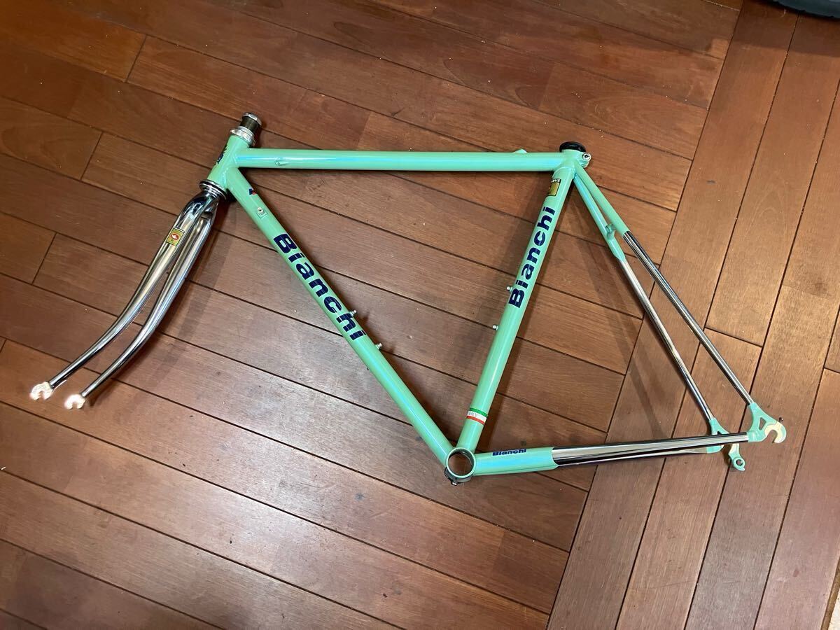 ビアンキ BIANCHI クロモリフレーム MINIMAX 新品未使用 カンパレコードヘッドセット付 未走行品 フレームセット 送料無料