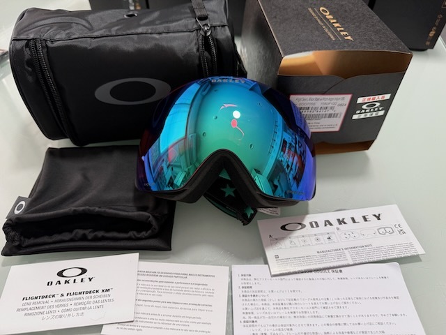 OAKLEY FLIGHT DECK L BLACK STARS W PRIZM ARGON IRIDIUM GBL ⑥ 国内正規品 未使用品！！