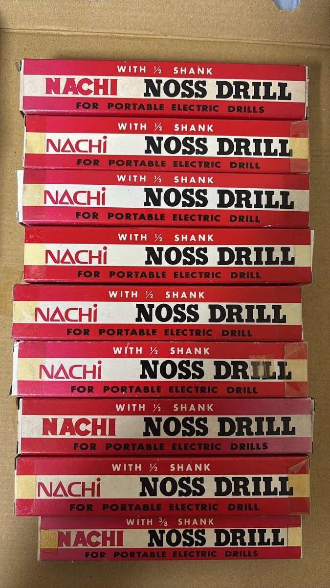 NACHI ナチ ノス ドリル NOSS DRILL 9本セット・1/2 シャンク 不二越 ハイス OSG 三菱マテリアル・保管未使用