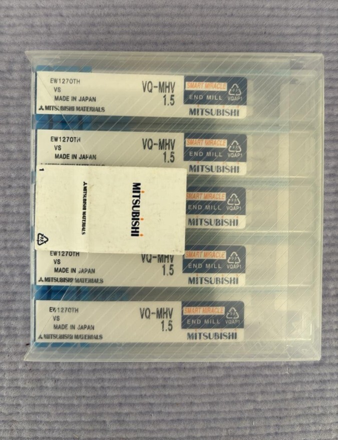 三菱マテリアル 超硬 制振 エンドミル VQMHVD0150 φ1.5 ・5本セット・4枚刃 OSG Nachi 日立ツール Moldino 京セラ 住友・新品未使用