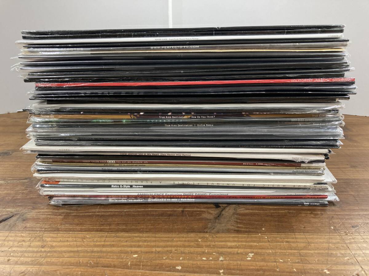 c120 レコード LP まとめ売り 50枚 DJ HONDA/平井堅/MISIA/TICA001/RGS など 邦楽 洋楽 コレクション レトロ ※ジャンク 再生未確認