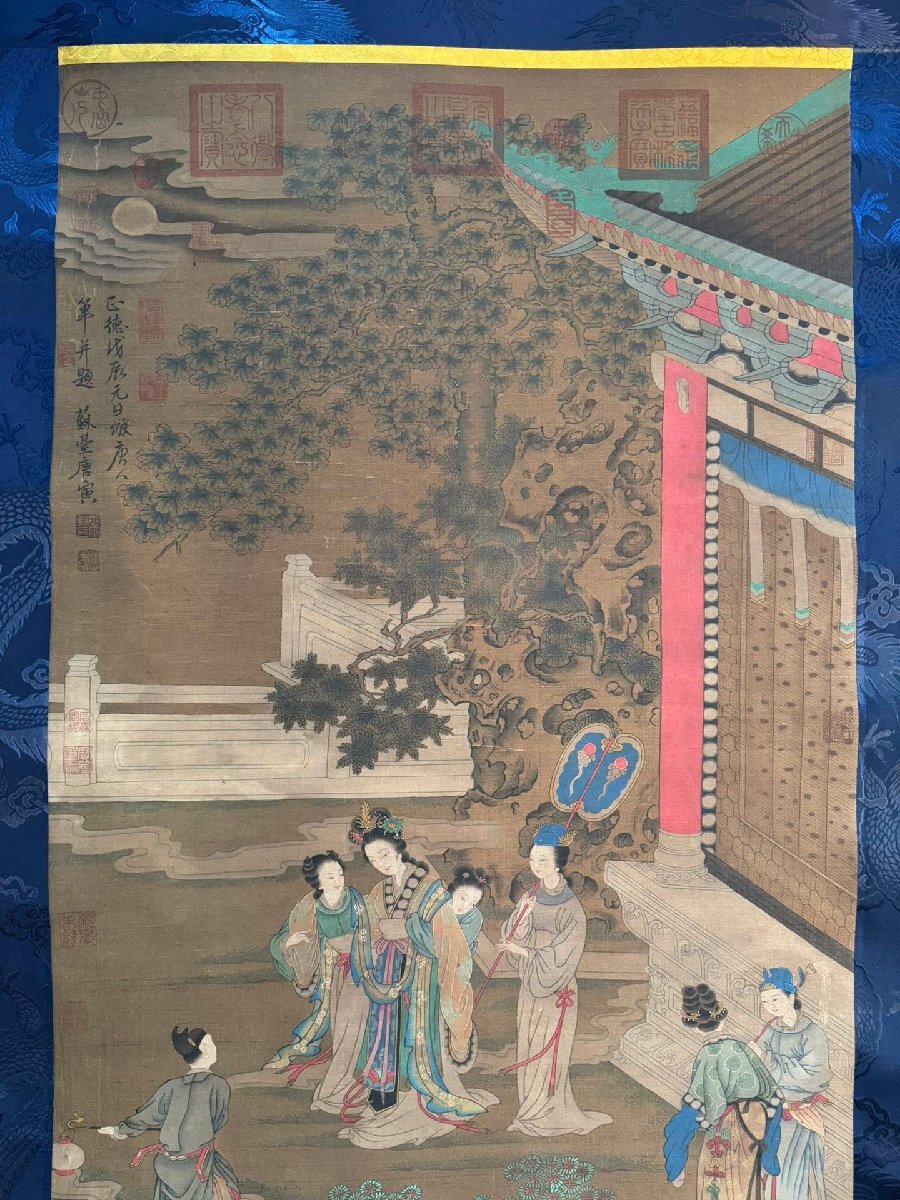 慶應◇中国明代の文人画家【徐渭】 紙本著色『虎人物図』掛軸 慶應◇中国明代の文人画家【徐渭】 紙本著色『虎人物図』掛軸