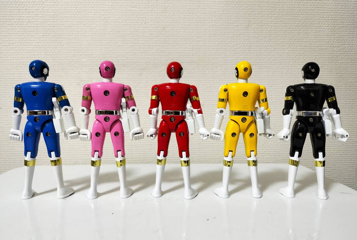 高速戦隊ターボレンジャー」 超合金 5体セット 当時物 レッド 高速戦隊ターボレンジャー」 超合金 5体セット 当時物 レッド