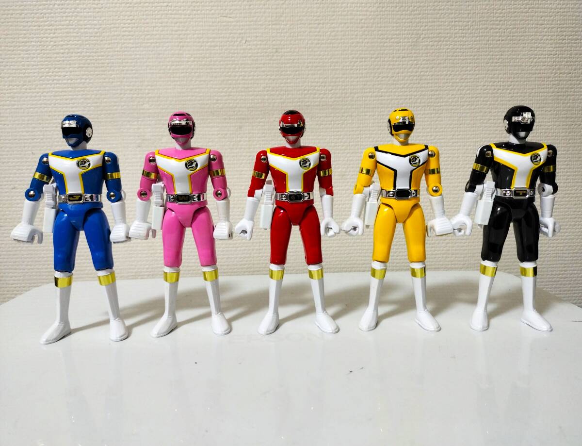 高速戦隊ターボレンジャー」 超合金 5体セット 当時物 レッド 高速戦隊ターボレンジャー」 超合金 5体セット 当時物 レッド