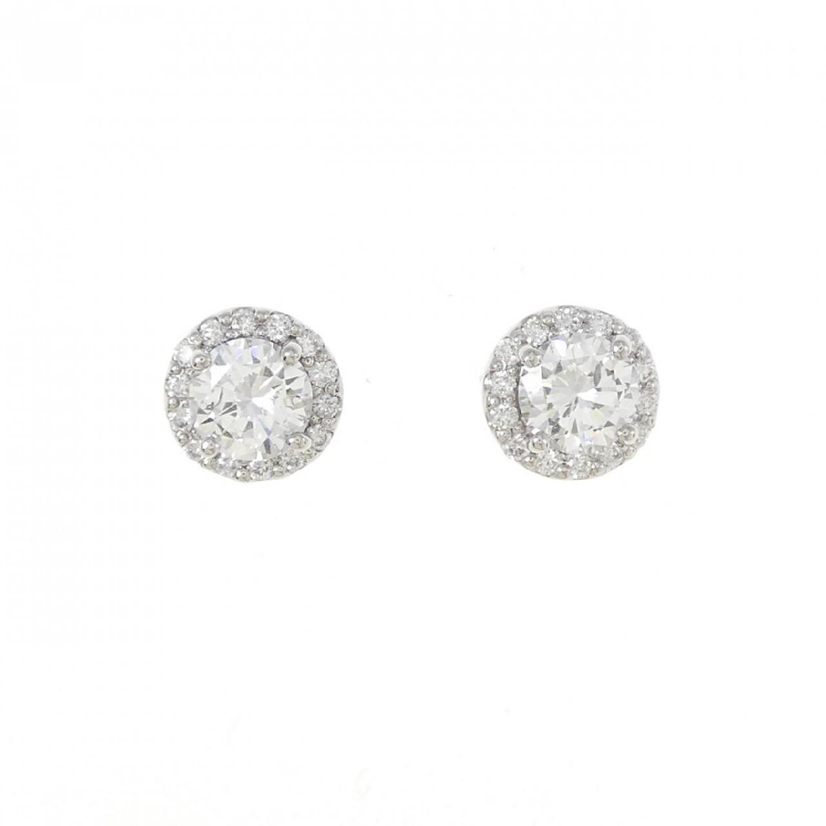 【リメイク】PT/ST ダイヤモンド ピアス 0.540CT 0.545CT E SI2 VG