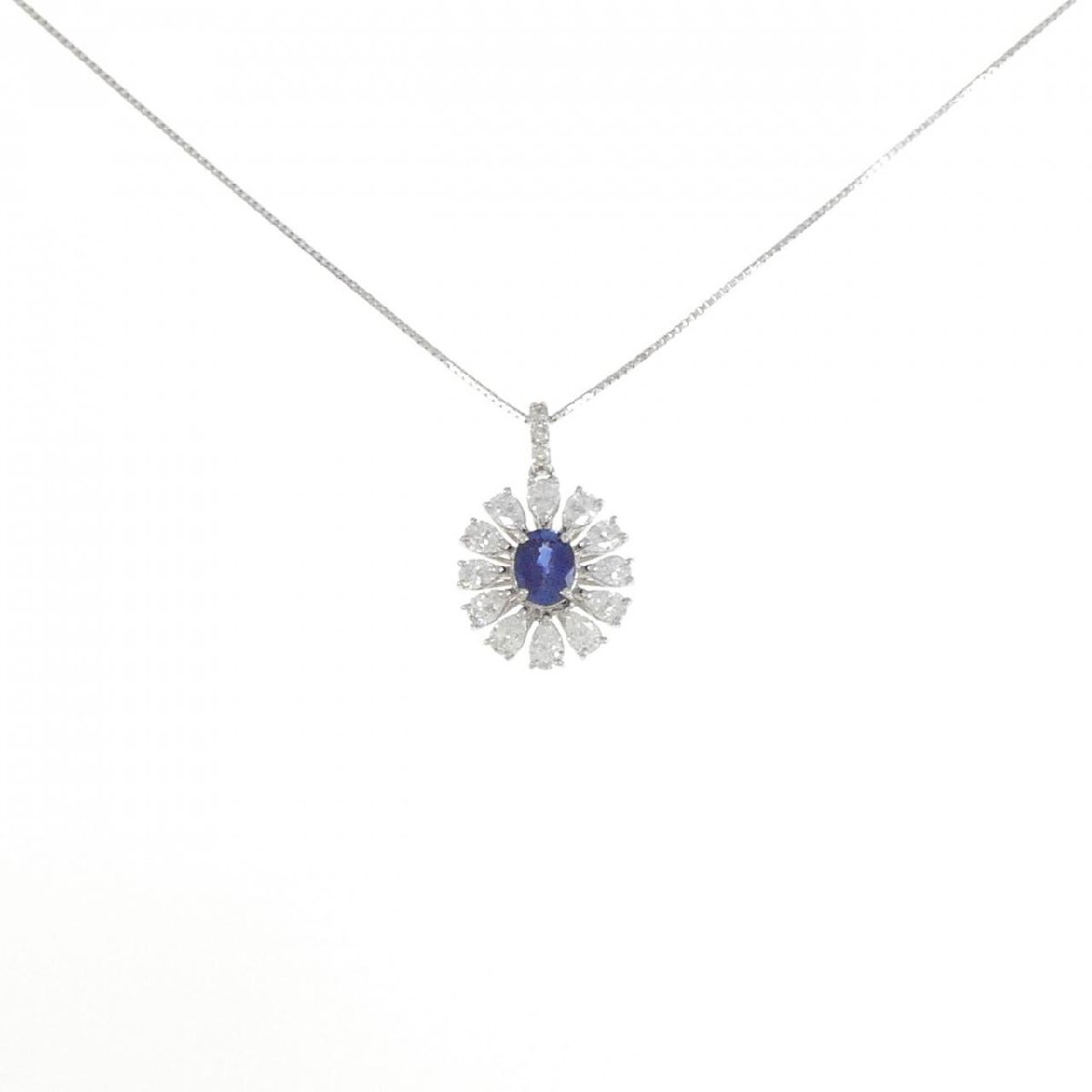 PT サファイヤ ネックレス 0.40CT
