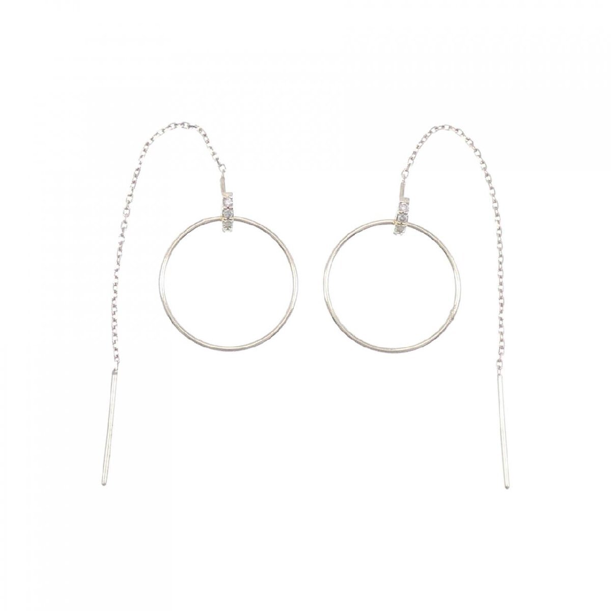 【新品】K10YG ダイヤモンド ピアス 0.04CT