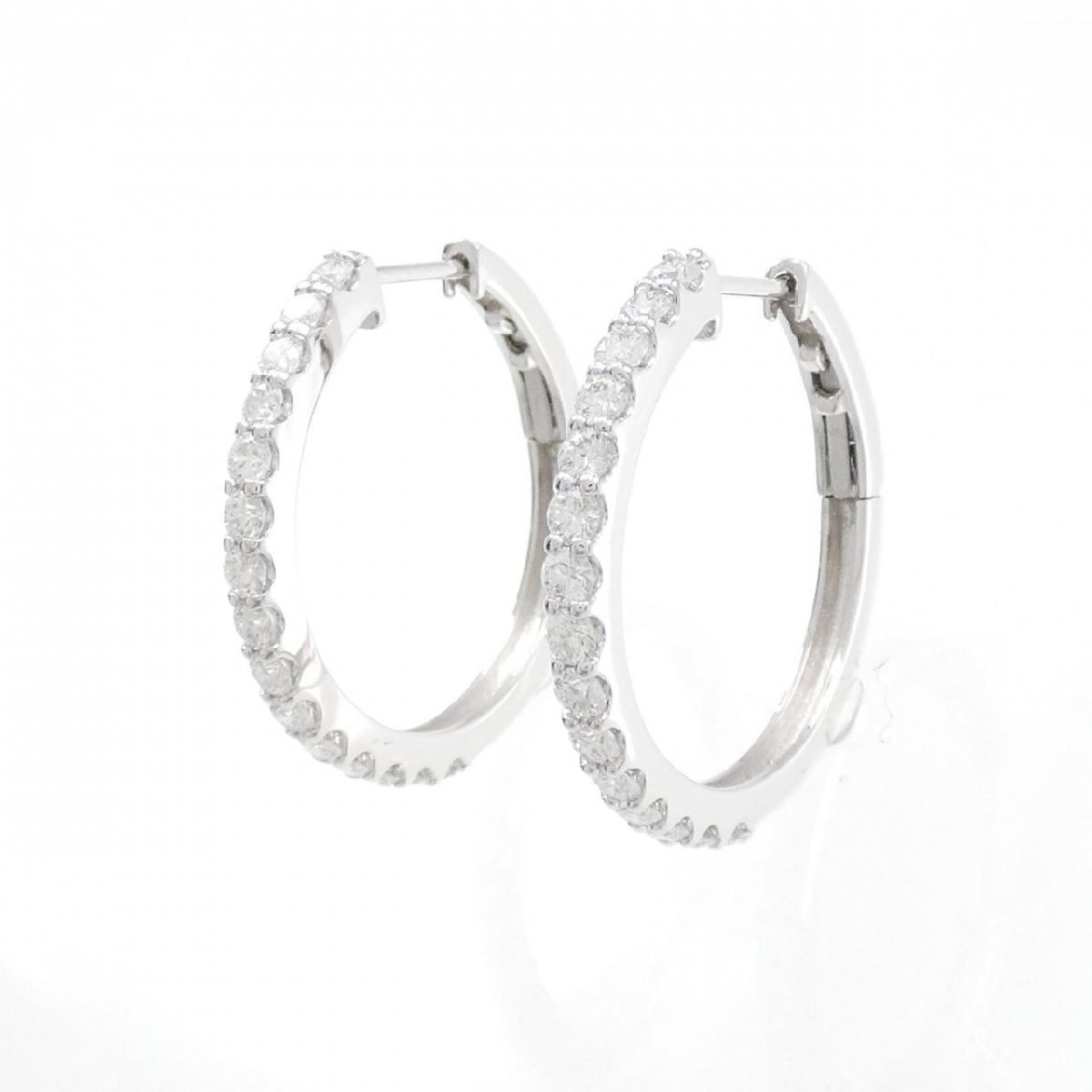 【新品】PT ダイヤモンド ピアス 0.805CT