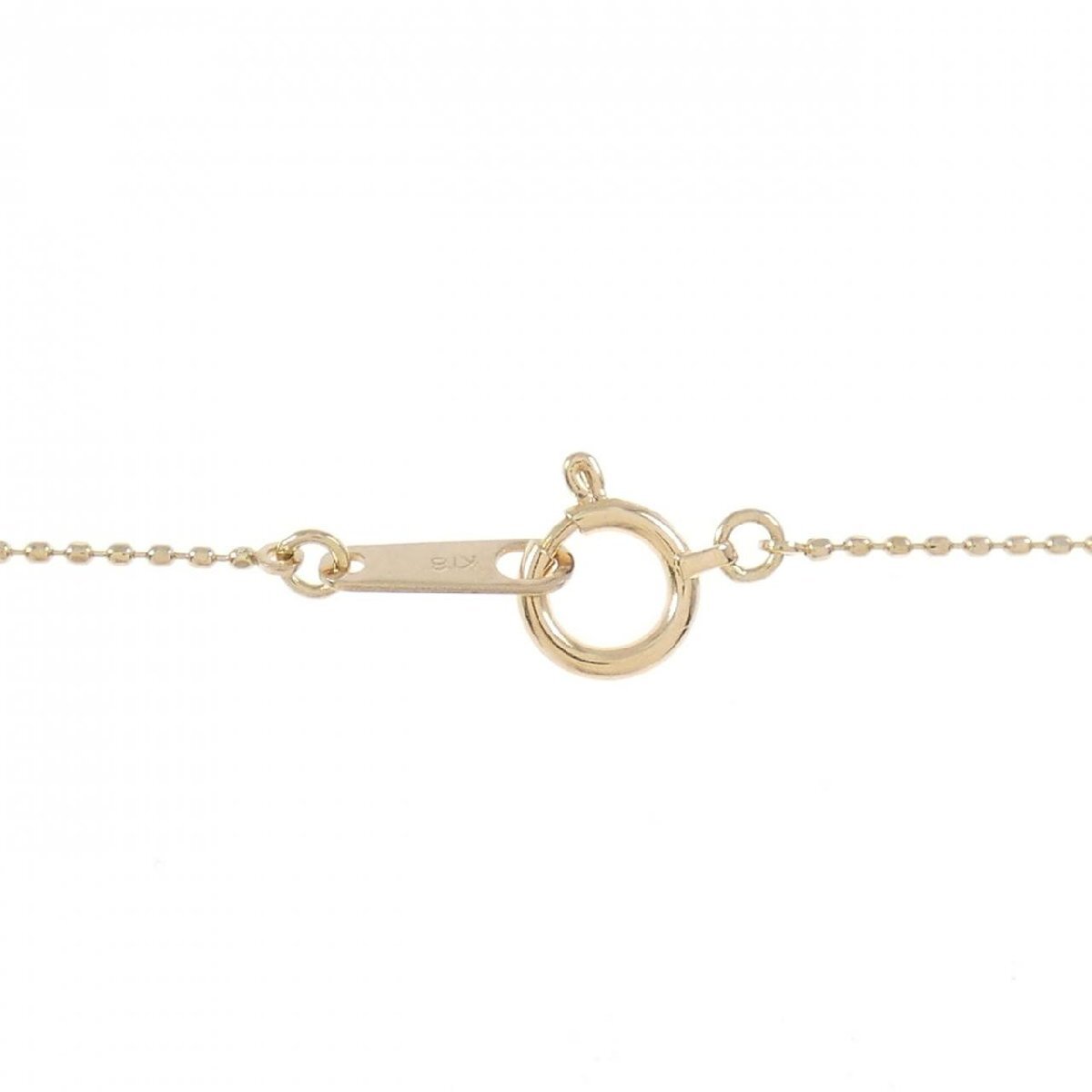 K18PG цветок бриллиантовое колье 0.09CT