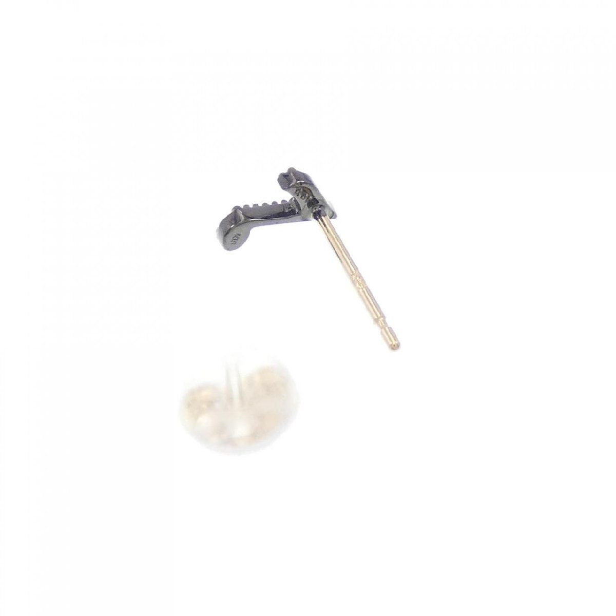 【新品】K18BG/K18YG オンプ ダイヤモンド ピアス 0.01CT 片耳