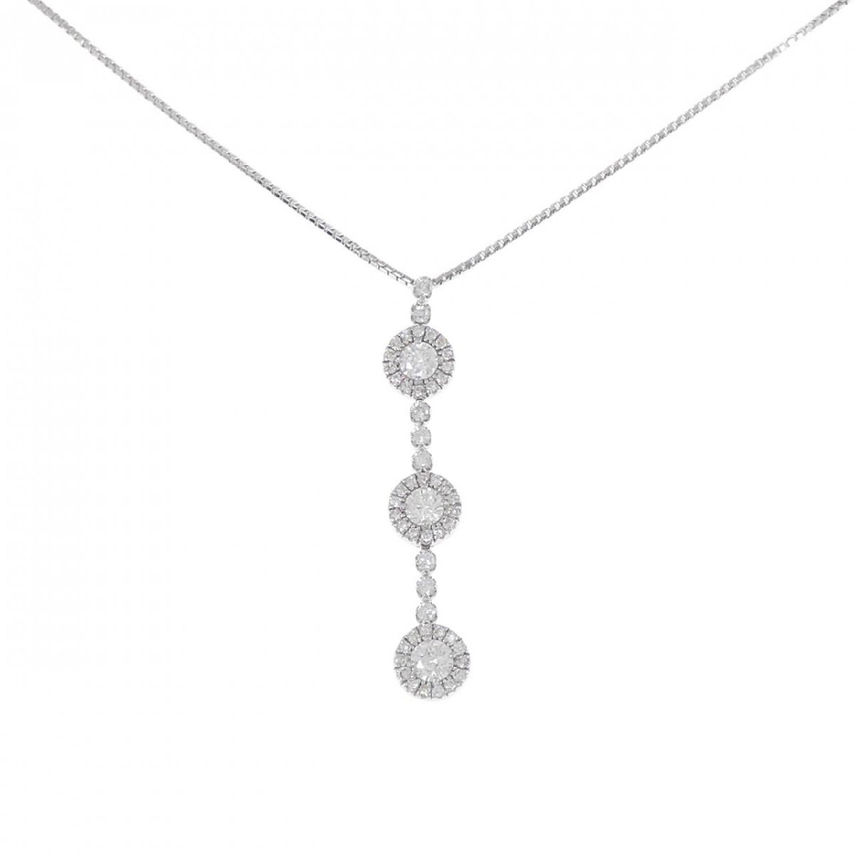 K18WG ダイヤモンド ネックレス 1.00CT K18WG ダイヤモンド ネックレス 1.00CT