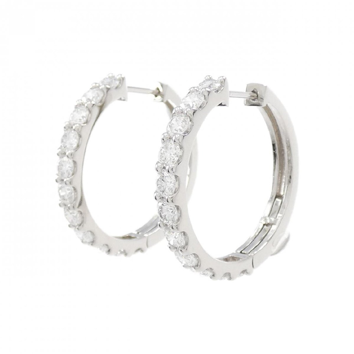 PT ダイヤモンド ピアス 1.006CT 1.004CT E-F VS1-2 VG-GOOD
