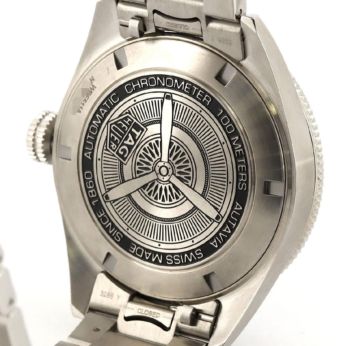  бирка * Heuer o-ta vi a60 годовщина Anniversary GMT WBE511A.BA0650 SS самозаводящиеся часы 