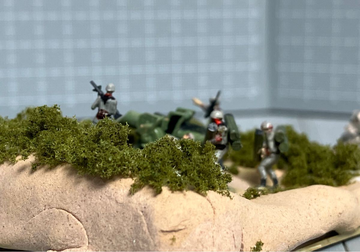送料無料ライン対応ショップ限定キャンペーン 対MS特技兵 地球連邦軍 小隊〔4個分隊〕風 妄想 再現遊びセット 完成品