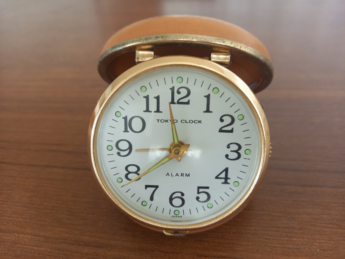 Tokyo Clock 手巻き トラベル目覚まし時計 稼働品 昭和レトロ Tokyo Clock 手巻き トラベル目覚まし時計 稼働品 昭和レトロ