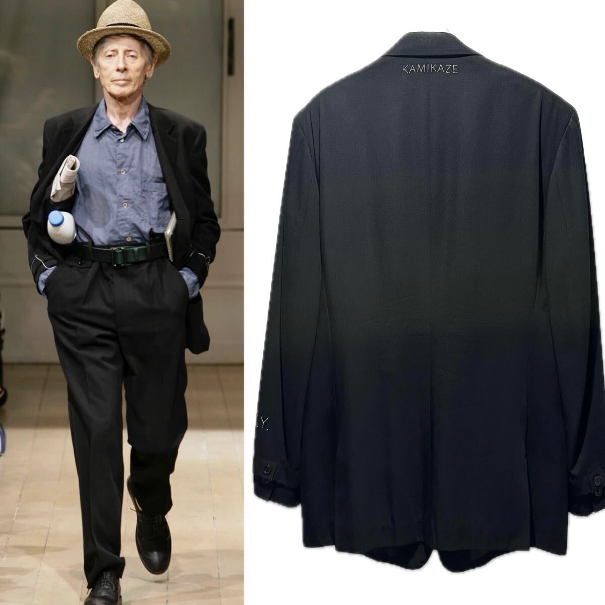 Yohji Yamamoto Pour Homme 09ss KAMIKAZE DR.Y.Y. カミカゼジャケット テーラードジャケット ウールギャバ ヨウジヤマモト プールオム