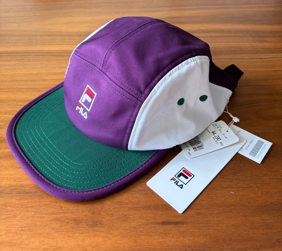 57-60cm」FILAフィラ FLH PE TWILL JET キャップ