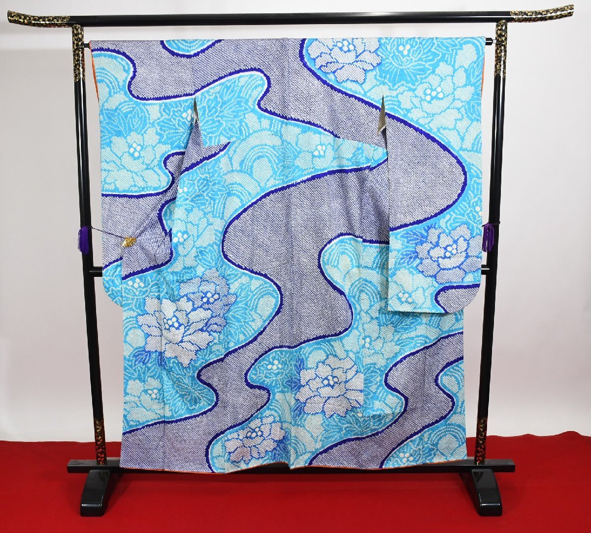 振袖 成人式 結婚式 絞り 身丈１５０cm 裄丈６５cm ★着物 f-1012 桜庭呉服店